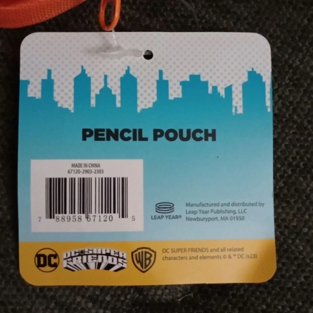 DC Super Friends Pencil Zipper Pouch Travel Carry Case School Supplies